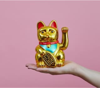 招き猫のグッズの写真